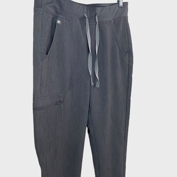 Figs Zamora Jogger Scrub Pants Womens Size Small Gray Slim Fit Athletic Stretch - Picture 4 of 9